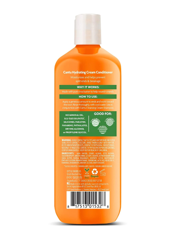 Cantu Shea Butter Sulfate Free Hydrating Cream Conditioner, 400ml