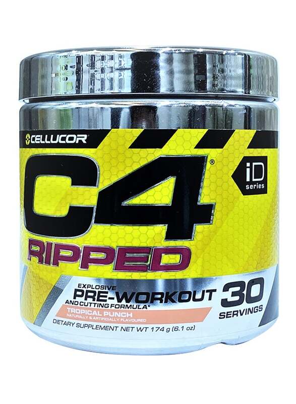 Cellucor C4 Ripped Explosive Pre-Workout Powder, 30 Servings, Tropical Punch
