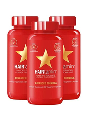 Hairtamin Gluten Free Hair Growth Biotin Vitamins, 3 x 30 Capsules