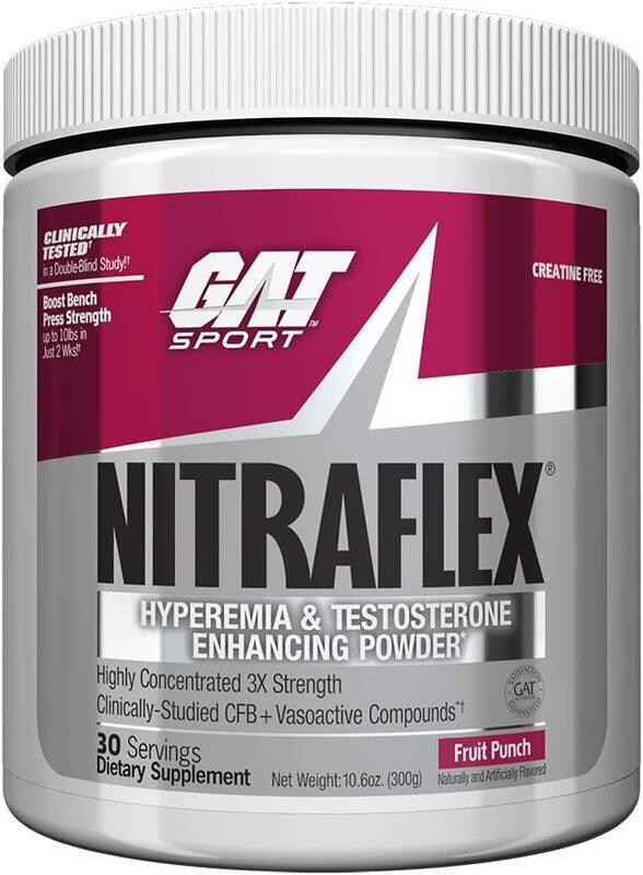 

Gat Sport Nitraflex Flavour Powder, 300 gm, Fruit Punch