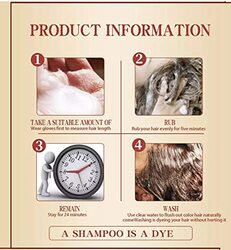 Mokeru Argon Oil Shampoo Hair Colour, 500ml, Dark Brown