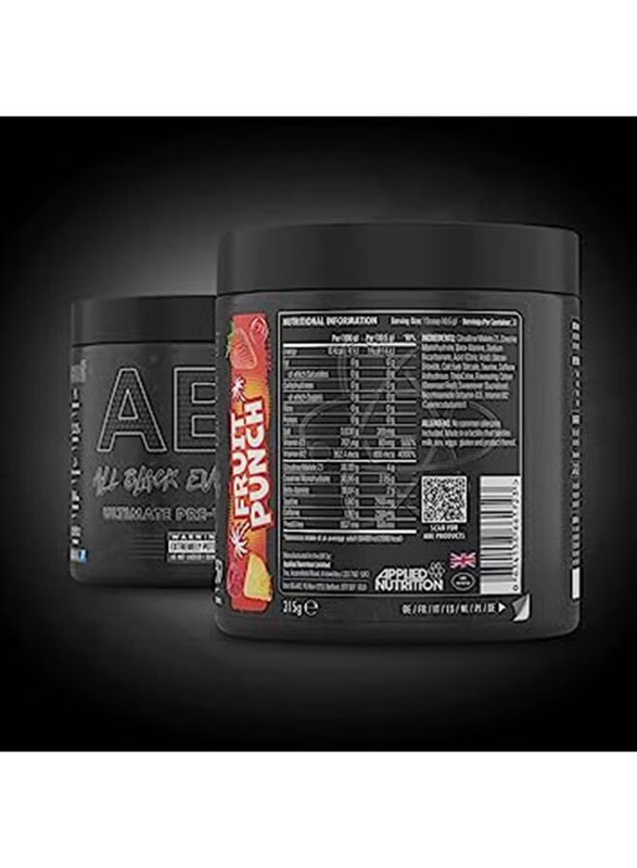 Applied Nutrition Abe All Black Everything Ultimate Pre Workout Food Supplement, 315g, Tropical