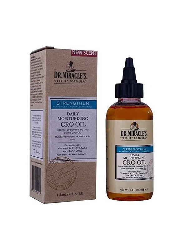 

Dr. Miracle's Daily Moisturizing Gro Oil for All Type Hair, 4oz