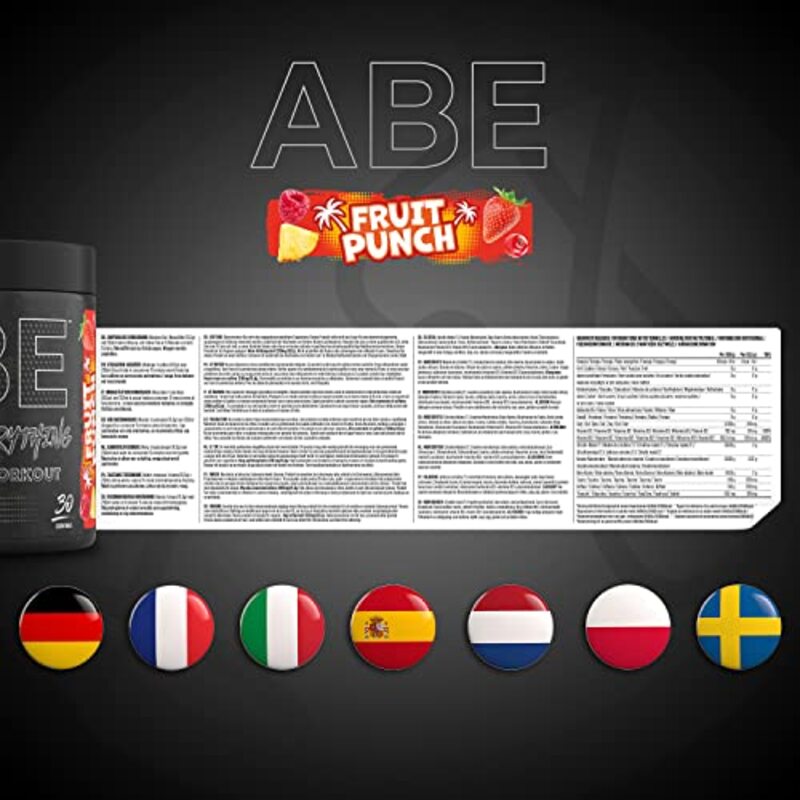 Applied Nutrition ABE Ultimate Pre-Workout Supplement, 30 Servings, Fruit Punch