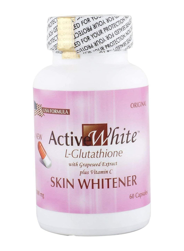 Active White L Glutathione High Antioxidants Capsules, 1000mg, 60 Capsules