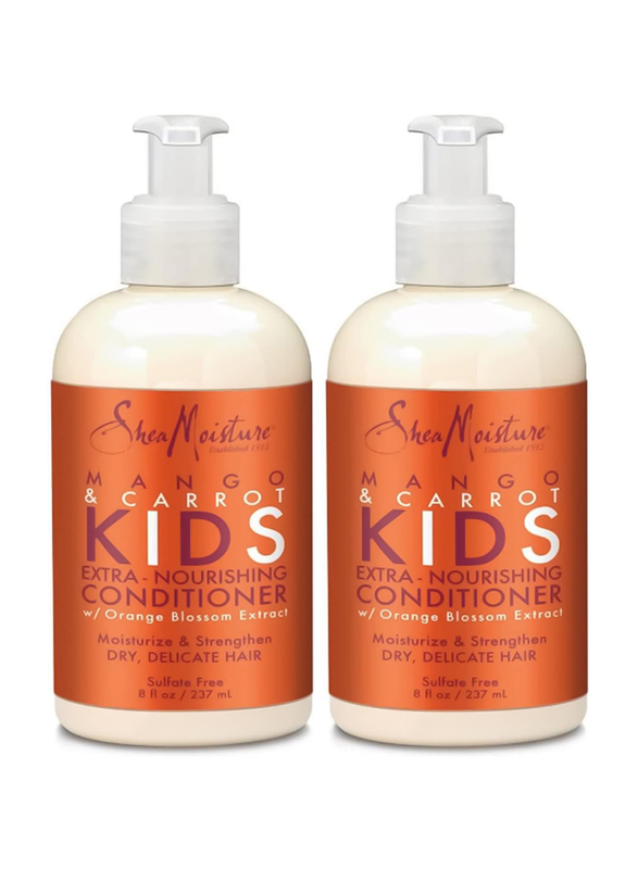 Shea Moisture Mango & Carrot Kids Extra Nourishing Conditioner, 2 x 237ml