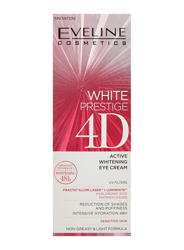 Eveline Cosmetics White Prestige 4D Whitening Eye Cream, 15ml