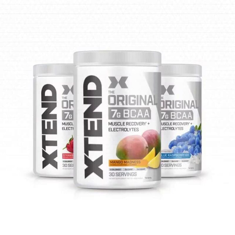 Scivation Xtend Original 7g BCAA Muscle Recovery + Electrolytes Dietary Supplement, 30 Servings, Serving Mango