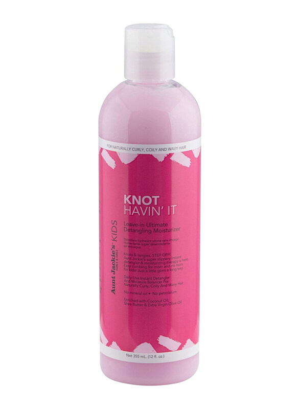 Aunt Jackie's Girls Knot Havin' It Leave-In Ultimate Hair Detangler for Curly Hair, 12oz