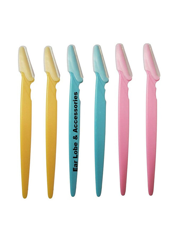

Ear Lobe & Accessories Tinkle Eye Brow Razor, 6 Pieces, Multicolour