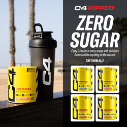 Cellucor C4 Ripped Pre-Workout Powder, 150MG, 177gm, Icy Blue Razz