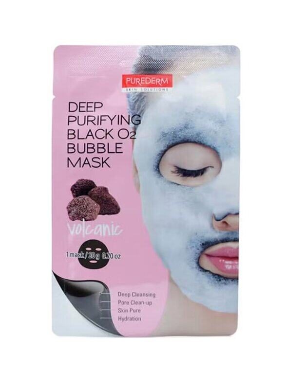 

Purederm Deep Purifying Black O2 Bubble Mask, 20g