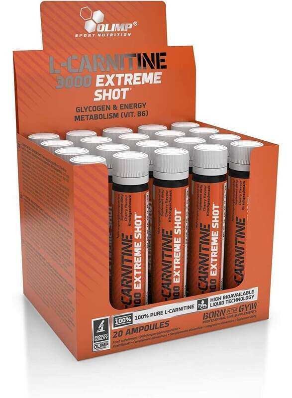 

Olimp L-Carnitine 3000 Extreme Shots, 20 Piece, Orange