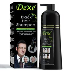 Yimeir Dexe Instant Shampoo Hair Colour, 400ml, Black