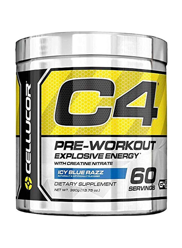 

Cellucor C4 Extreme Pre-Workout Explosive Energy with Creatine Nitrate, 60 Servings, 390gm, Icy Blue Razz