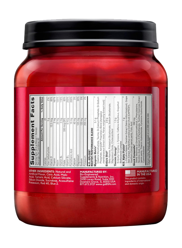 BSN No-Xplode Pre Workout Powder, 1.11KG, Grape