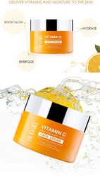 Dr Rashel Vitamin C Brightening and Anti Aging and Face Cream, 1.76oz + Strawberry Collagen Crystal Lip Mask, Set