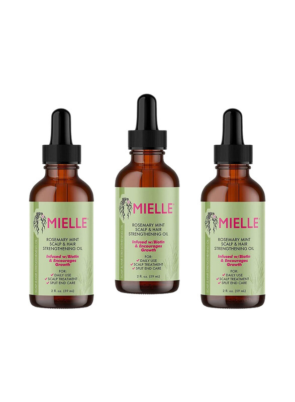 

Mielle Organics, Rosemary, Mint Scalp & Hair Strengthening Oil, 3 Pieces