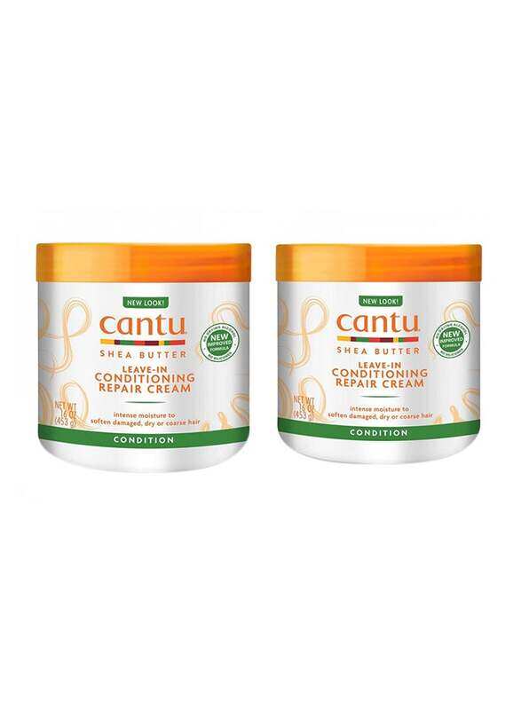 

Cantu Shea Butter Leave-In Conditioning Repair Cream for All Hair Types, 2 Pieces