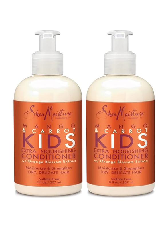 Shea Moisture Mango & Carrot Extra-Nourishing Conditioner for Dry Hair, 2 Piece