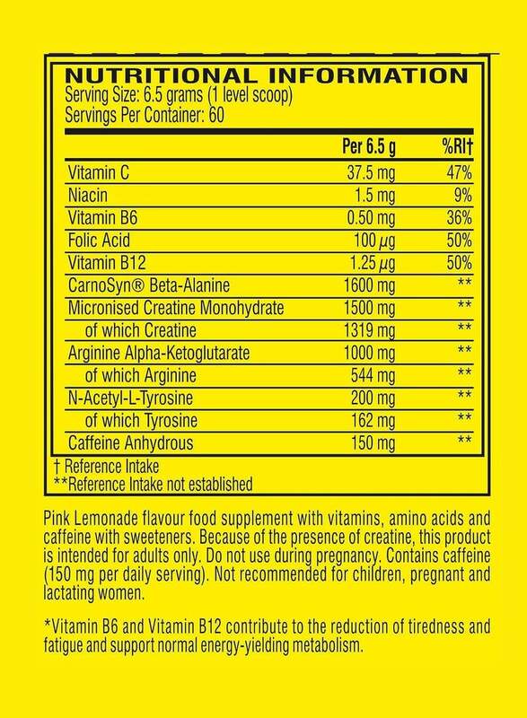 Cellucor C4 Original Explosive Beta Alanine Sports Nutrition Bulk Pre-Workout Powder, 60 Servings, Pink Lemonade
