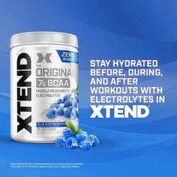 Xtend Original BCAA Powder, 405gm, Blue Raspberry Ice