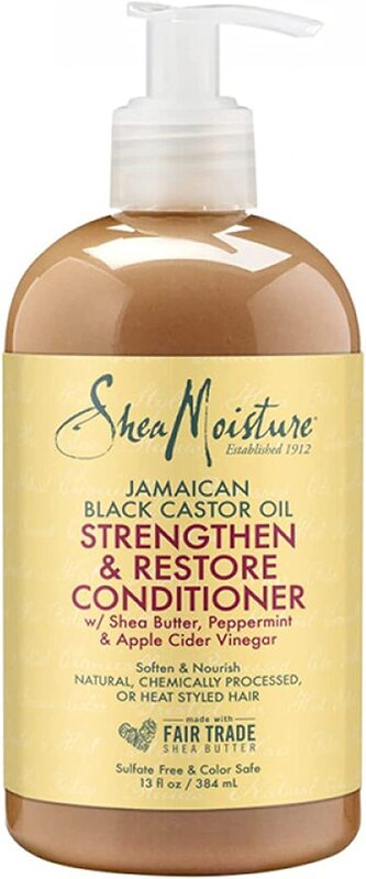 Shea Moisture Jamaican Black Castor Oil Strengthen & Restore Conditioner for Damaged Hair, 13oz