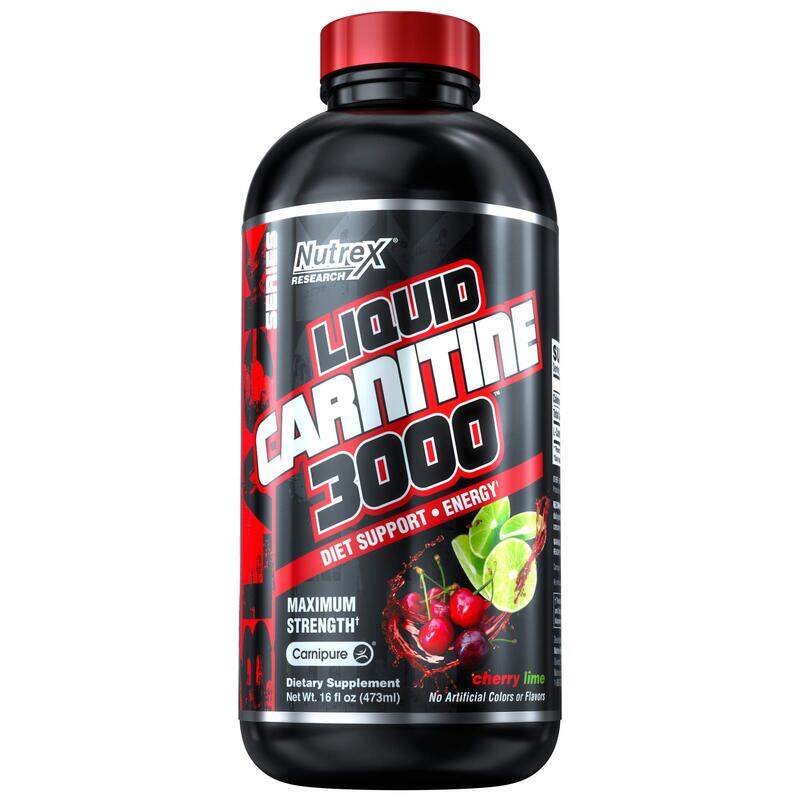 

Nutrex Research L-Carnitine 3000 Liquid, 473ml, Cherry Lime