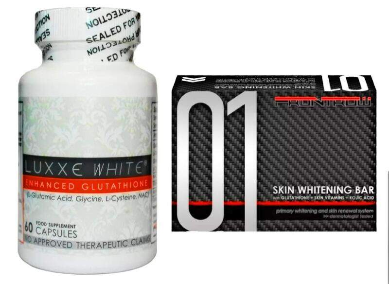 

Frontrow Luxxe White Enhanced Glutathione Capsules with 01 Skin Whitening Bar, 60 Capsules