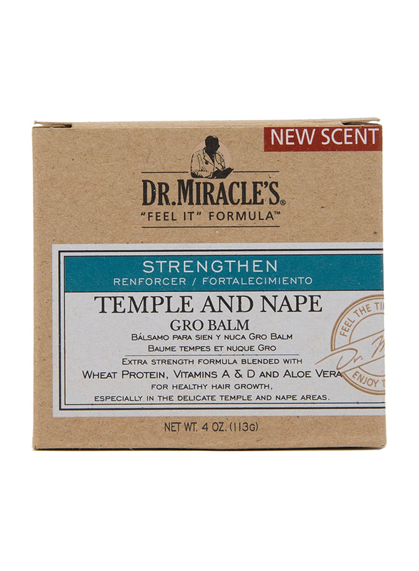 Dr. Miracle's Temple And Nape Gro Balm Super, 4 oz