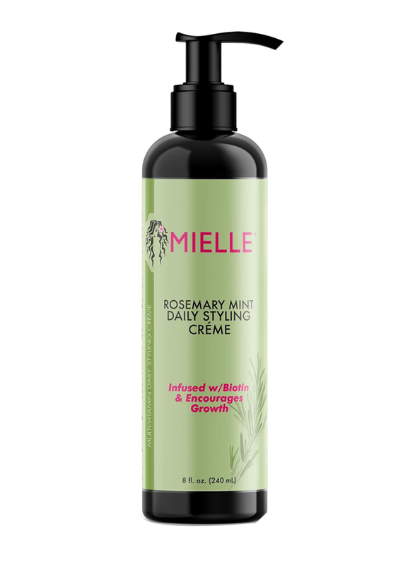 Mielle Organics Rosemary Mint Multi-Vitamin Daily Styling Creme for Definition, Paraben & Silicone Free, 240ml