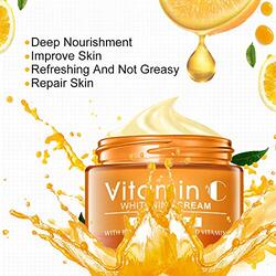Disaar Anti-Aging Vitamin C Hyaluronic Acid Skin Whitening Deep Nourishment Face Cream, 50g