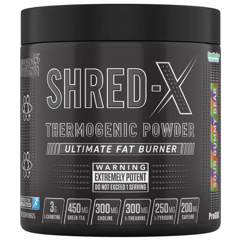 

Applied Nutrition Shred X Ultimate Fat Burner Thermogenic Powder, 300gm, Sour Gummy Bear