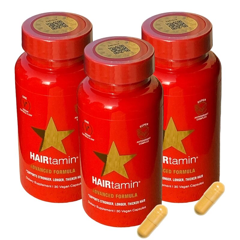 Tiwassi Hairtamin Hair Growth Vitamins Hair Supplements, 3 Pieces, 30 capsules