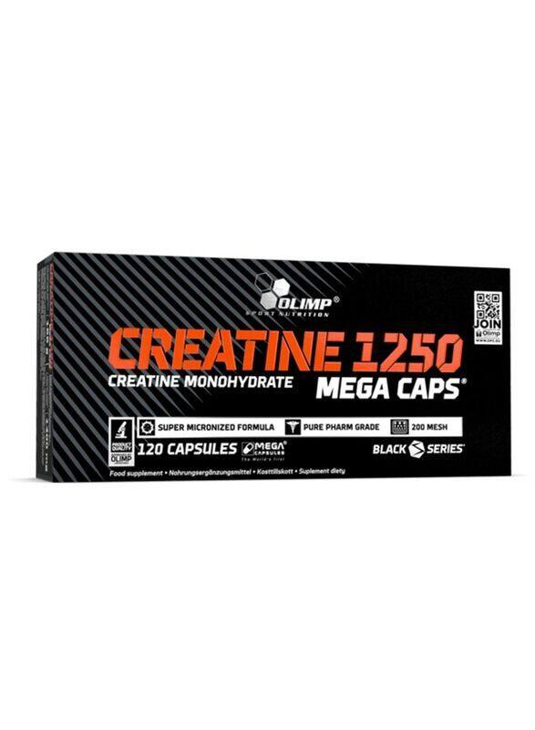 

Olimp Creatine 1250 Mega Caps Food Supplement, 120 Capsules, Unflavored