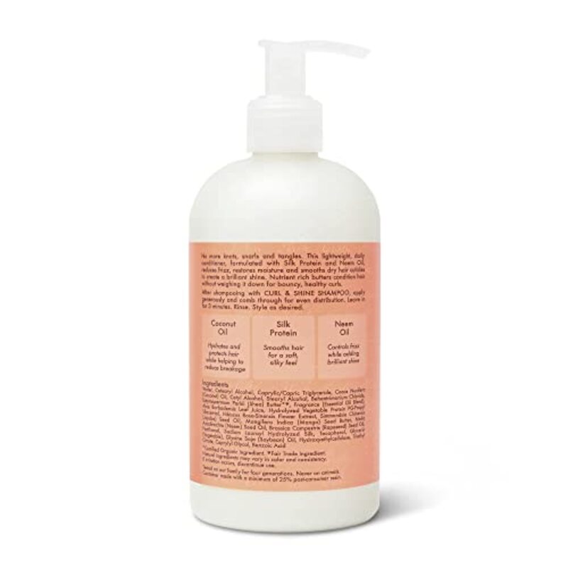 Shea Moisture Coconut & Hibiscus Curl & Shine Conditioner for Curly Hair, 13oz