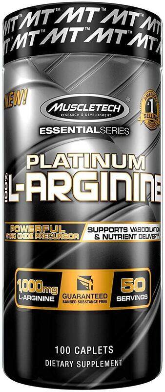 

Muscletech Platinum L-Arginine, 100 Caplets, Unflavoured