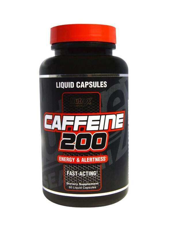 

Nutrex Research Caffeine 200 Dietary Supplement Liquid Capsules, 60 Capsules, Unflavoured