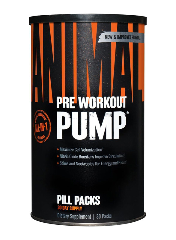 

Universal Nutrition Pre Workout Animal Pump, 30 Pack, Unflavored