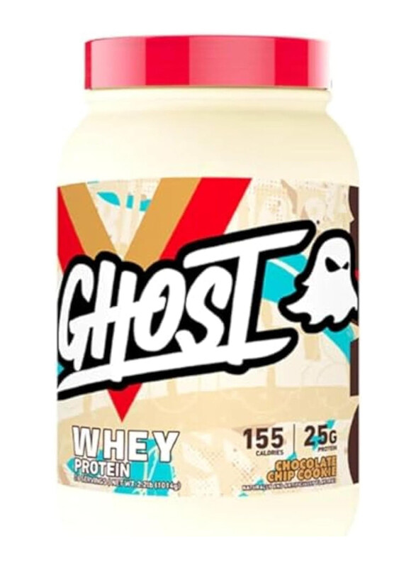 

Ghost Post Workout Fitness & Nutrition Shakes Whey Protein Blend Powder, 2Lbs, Chocolate Chip Cookie