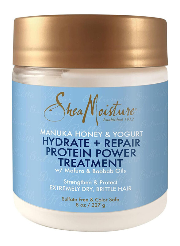 

Shea Moisture Manuka Honey & Yogurt Hydrate Repair Protein-Strong Treatment for All Hair Types, 8oz