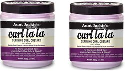 Aunt Jackie's Curl La La Lightweight Curl Defining Custard Cream, 2 x 15Oz