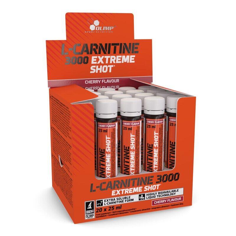 

Olimp Sport Nutrition L-Carnitine 3000 Extreme Shots, 20 x 25ml, Cherry
