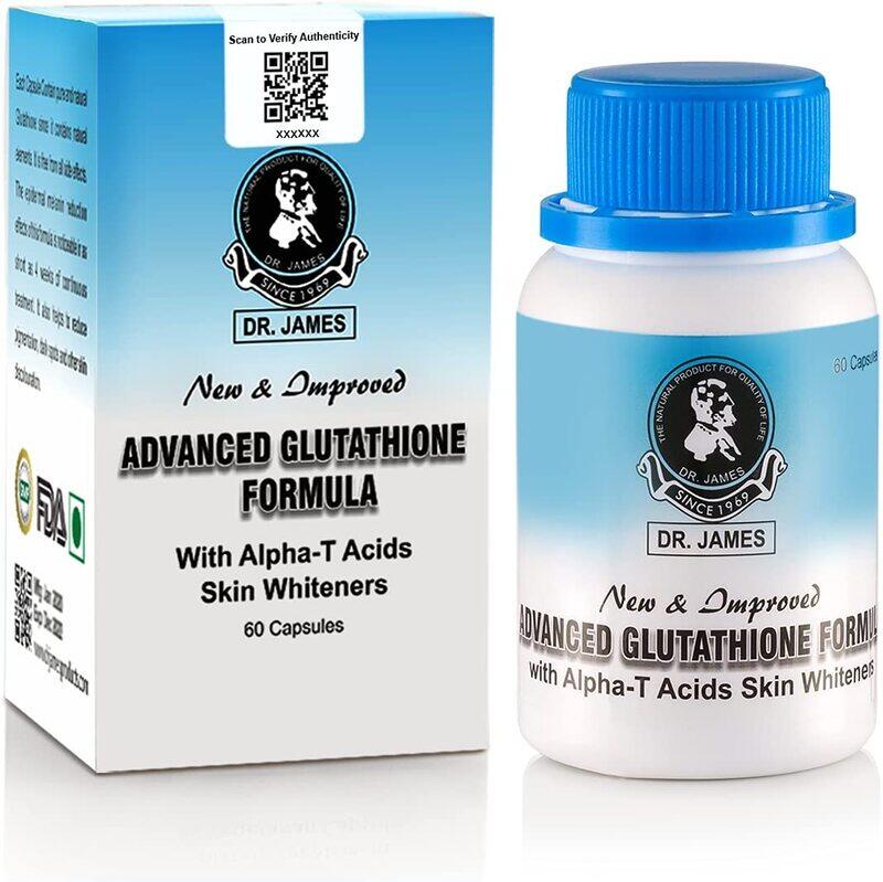 

Dr James Glutathione Advanced Formula, 1000 gm, 60 Capsules Changed to Health & Medicine