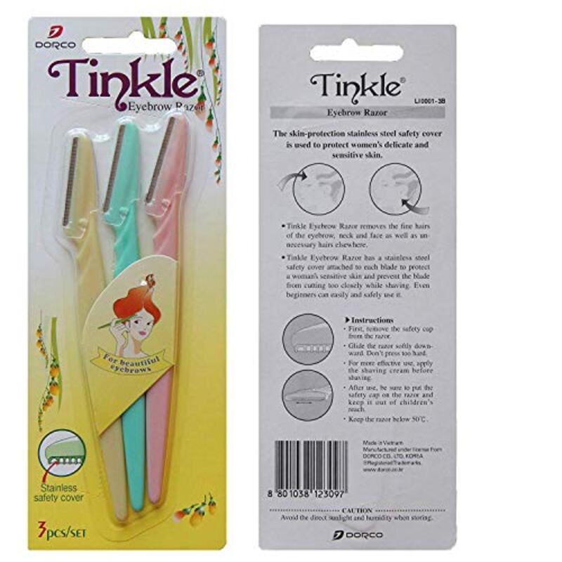 Tinkle Eyebrow Razor Set, 24 Pieces