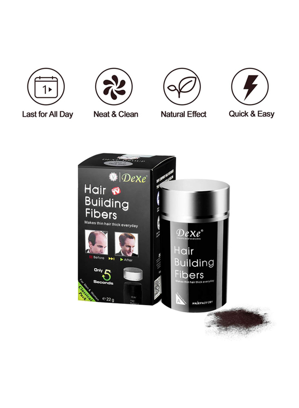 Dexe Hair Building Fibers Black, 22g