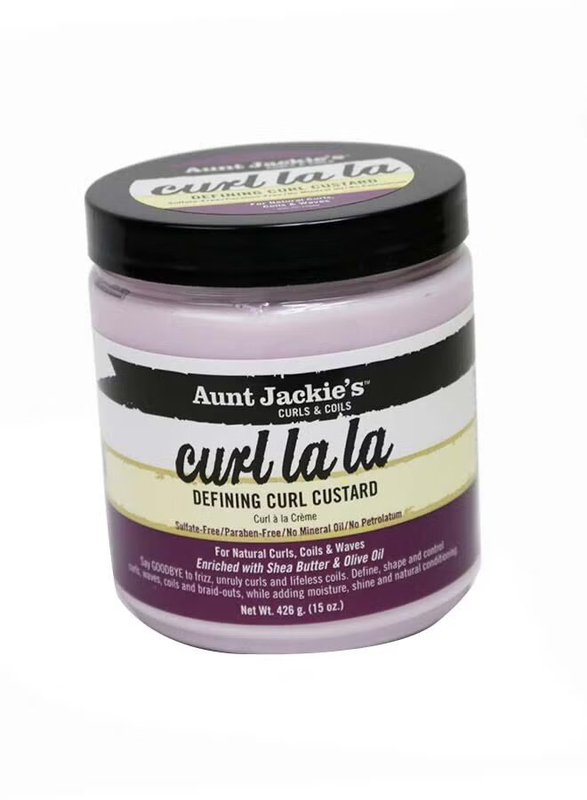 Aunt Jackie's Curl La La Defining Curl Custard for Curly Hair, 426gm