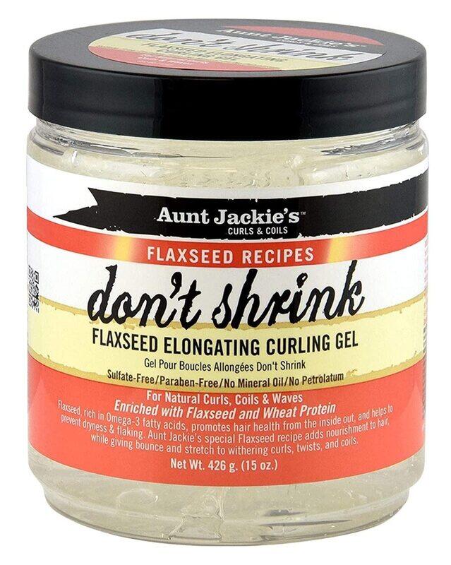 

Aunt Jackie's Don't Shrink Flaxseed Elongating Curling Gel, 2 Pieces, 15 Oz