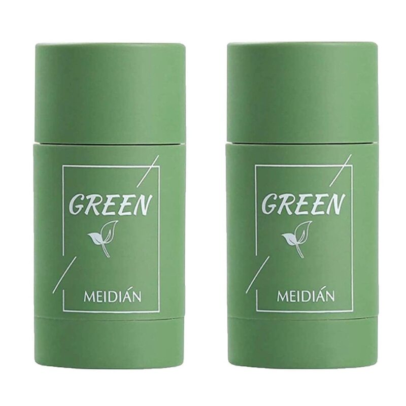 DTDR Green Tea Purifying Clay Stick Mask, 2 Pieces