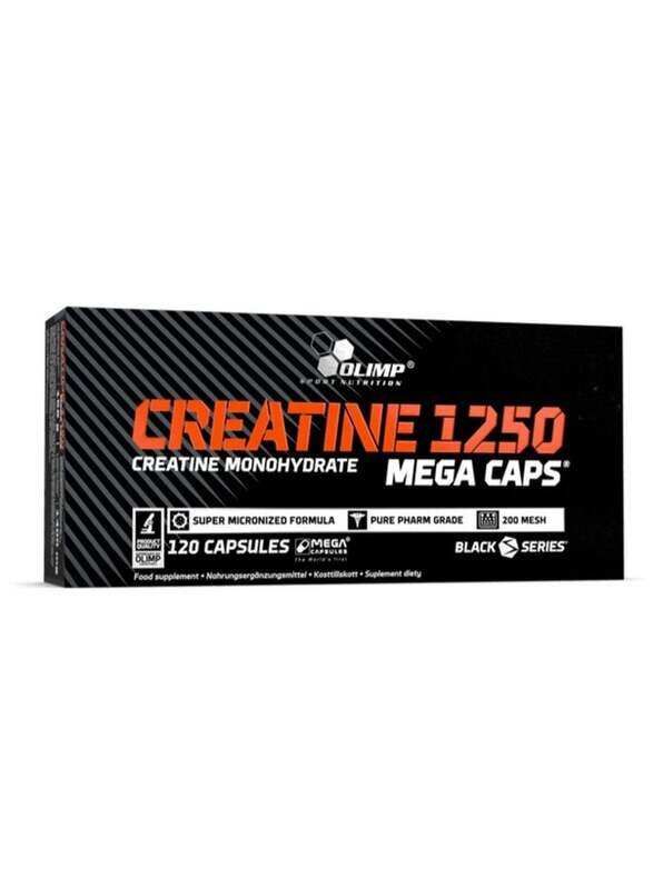 Olimp Creatine 1250 Creatine Monohydrate Mega Caps, 120 Capsules, Unflavoured